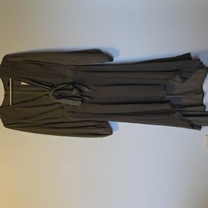 Elegant Dark Green Long Sleeve Dress